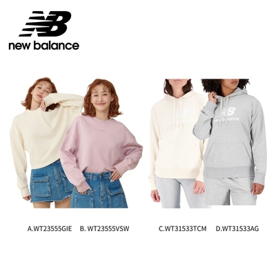 [New Balance]女性長袖上衣_四款任選(WT23555GIE/WT23555VSW/WT31533TCM/WT31533AG)