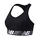 New Balance 運動內衣 Pace Bra 3 黑 白 吸濕排汗 中強度支撐 無襯墊 跑步 訓練 有氧 NB AWB11034BK product thumbnail 1