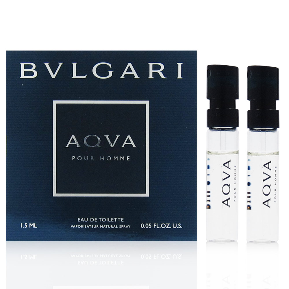 BVLGARI寶格麗 AQVA水能量男性淡香水 EDT 1.5ml*2