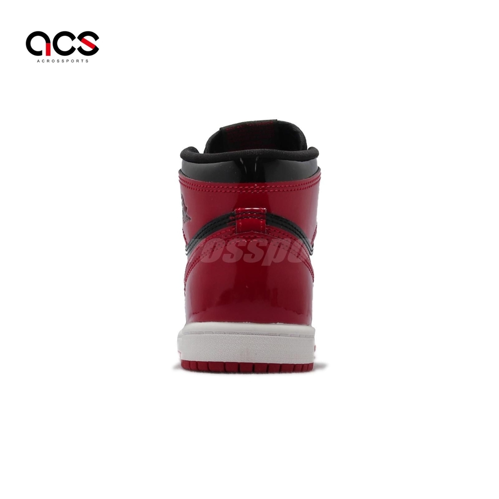 Nike Jordan 1 Retro High OG 童鞋經典款復刻喬丹一代漆皮中童穿搭黑紅