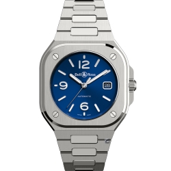 Bell & Ross BR 05系列時尚機械錶-藍/鋼