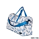 日本HAPI+TAS 大摺疊旅行袋 米色藍樹葉 product thumbnail 1