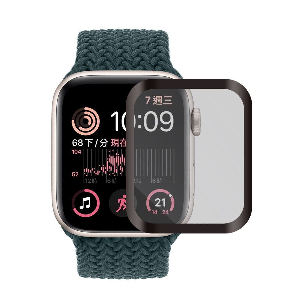 Metal-Slim Apple Watch SE (2022) 44mm 3D全膠滿版保護貼