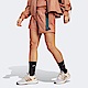 Adidas W C ESC Short HZ7296 女 短褲 運動 休閒 高腰 舒適 拉鍊口袋 戶外風 黏土橘 product thumbnail 1