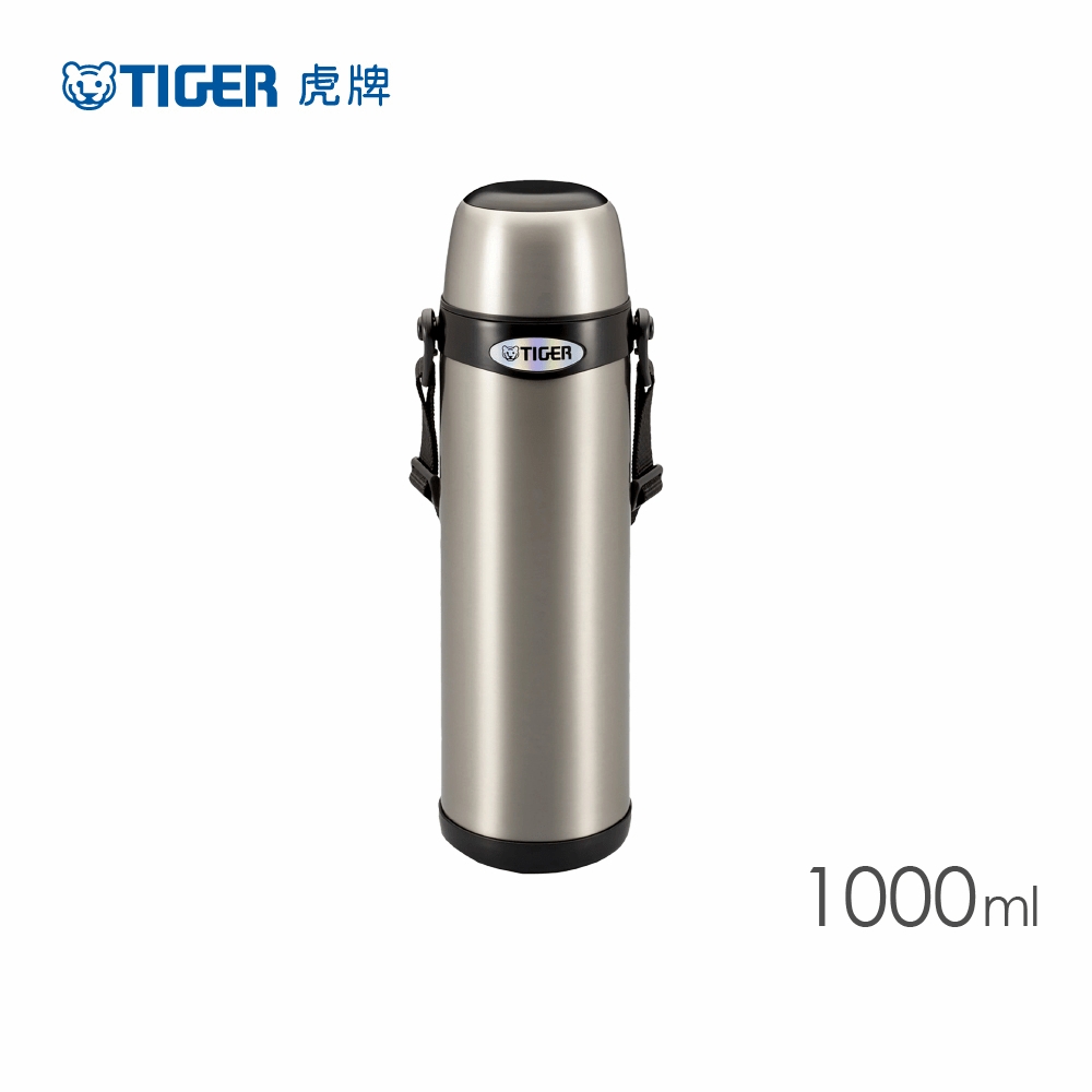 TIGER虎牌 1.0L不鏽鋼經典背帶式保溫保冷瓶(MBI-A100)