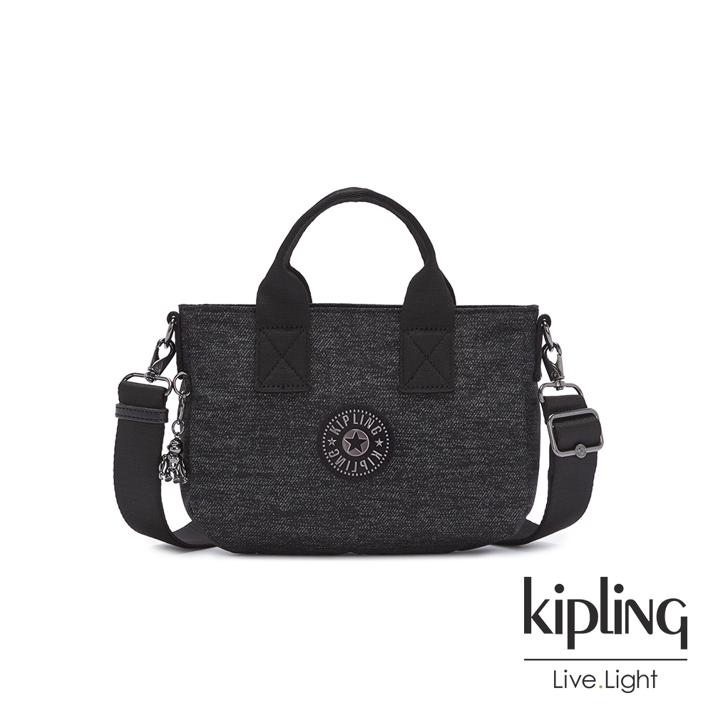 Kipling 質感星空黑多功能兩用手提肩背包-ILDA