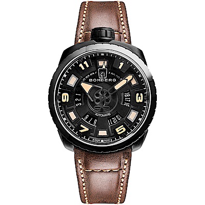 BOMBERG 炸彈錶 BOLT-68 經典機械錶-咖啡/45mm