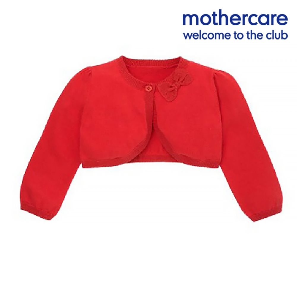 mothercare 專櫃童裝 紅色愛心針織外套 (3歲)