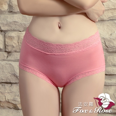 法安蘿 天然嫘縈 超柔軟親膚蕾絲褲-玫紅