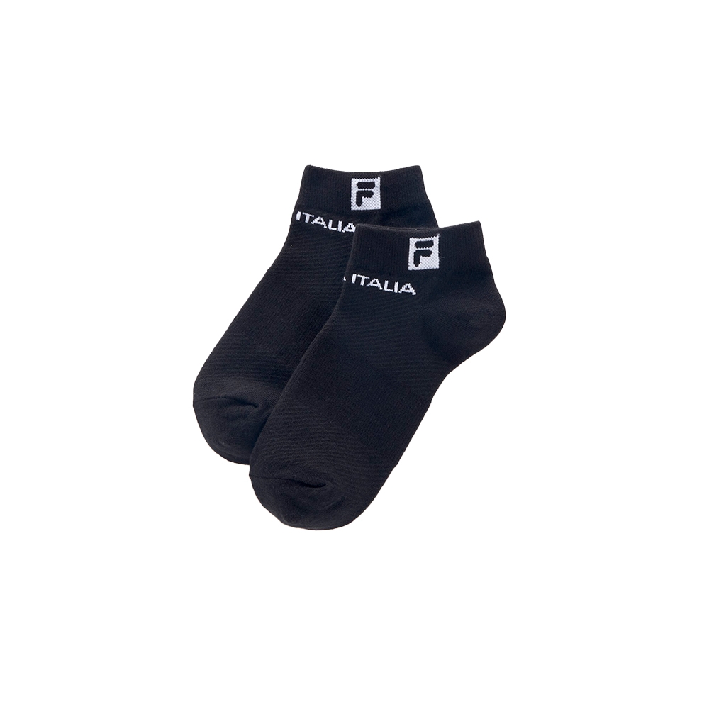 FILA 基本款棉質踝襪-黑 SCX-5001-BK