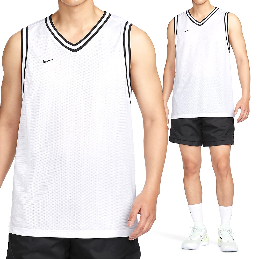 Nike AS M NK DF DNA JERSEY 男款 白色 籃球背心 運動 排汗 透氣 背心 FQ3708-100