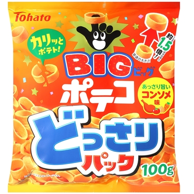 Tohato東鳩 BIG手指圈圈餅-雞汁風味 100g