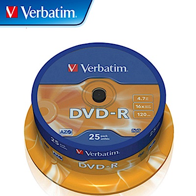 Verbatim 威寶 16X DVD-R 光碟片 25片