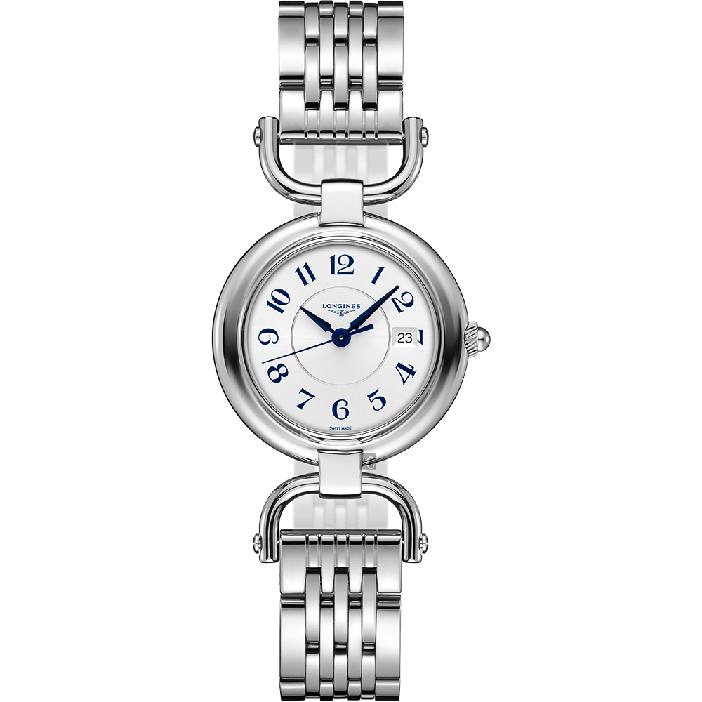 LONGINES 浪琴 官方授權 Equestrian 騎仕系列石英女錶-銀/30mm L6.131.4.73.6