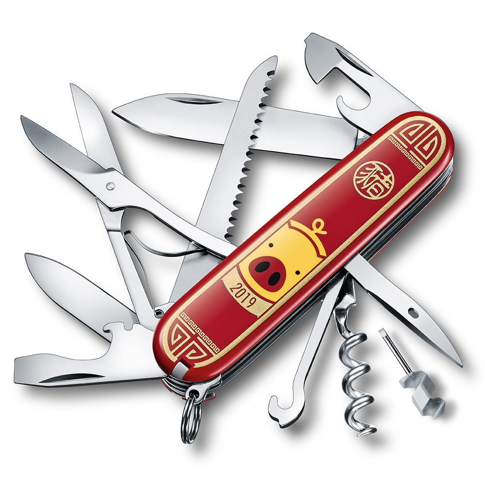 VICTORINOX 瑞士維氏Huntsman 2019豬年紀念刀禮盒