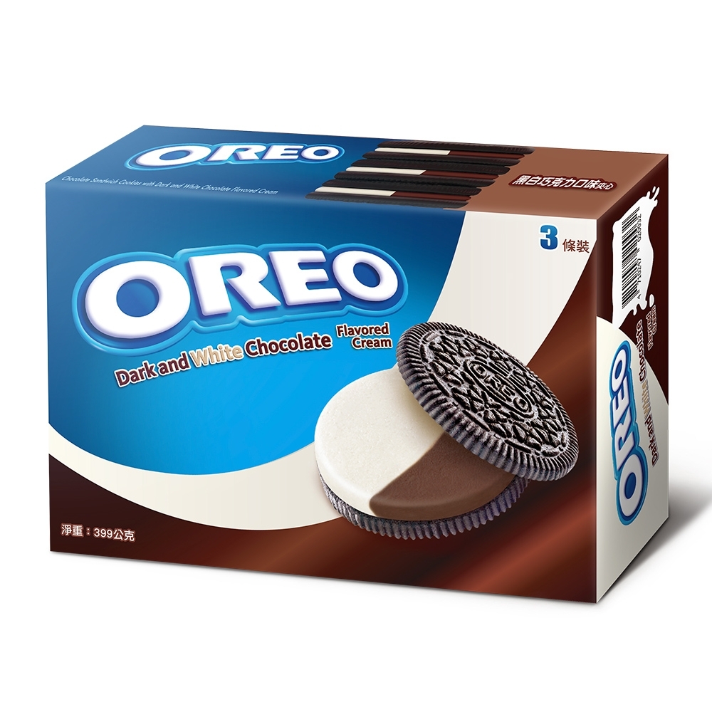 OREO奧利奧黑白巧克力口味夾心餅乾(370.5g)