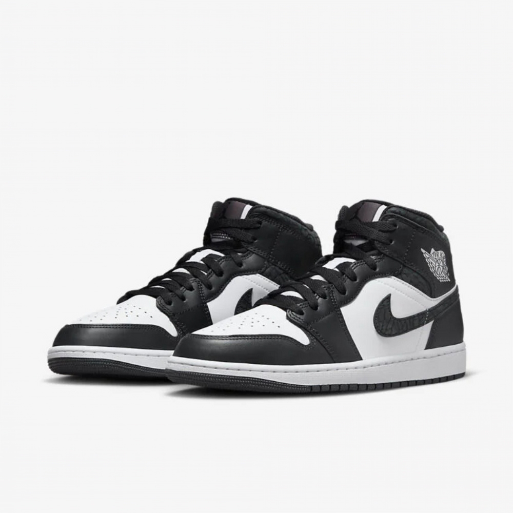 NIKE 休閒鞋 男鞋 運動鞋 AJ 喬丹 AIR JORDAN 1 MID SE 黑白 FB9911-001