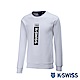 K-SWISS Crew Neck Sweatshirt 刷毛圓領上衣-男-白 product thumbnail 1