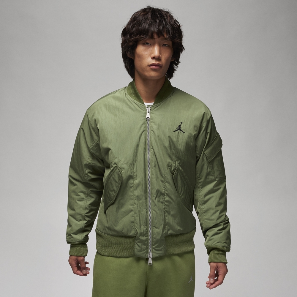 NIKE AS M J ESS STMT ECO RNEGDE JKT 男休閒外套-綠-FB7317340 | NIKE