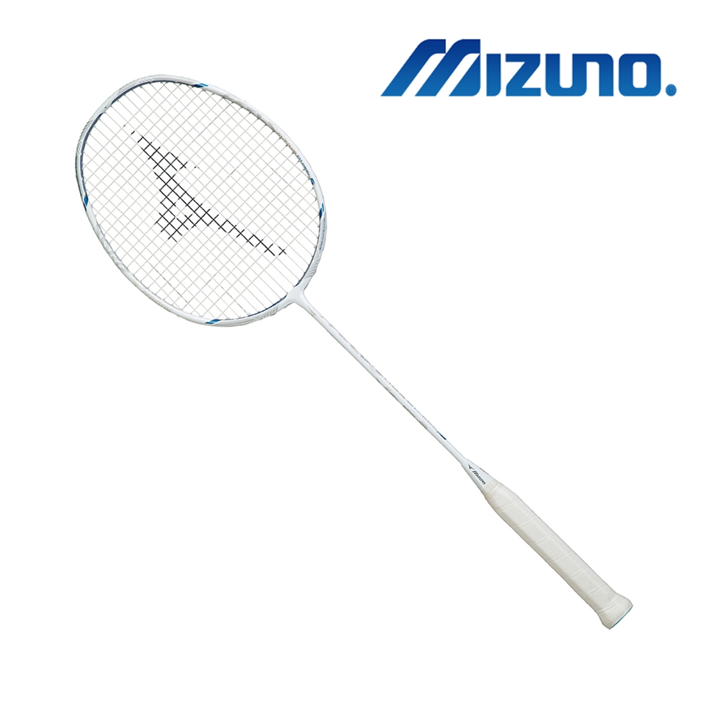 MIZUNO 美津濃】ALTIUS 01 FEELS 日製羽球拍均衡型白x藍附簡易拍袋可