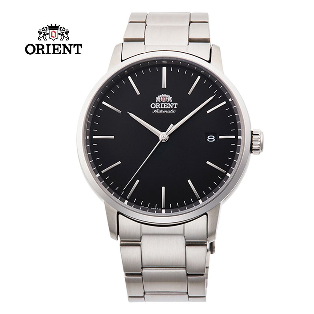 ORIENT 東方錶 DATEⅡ系列 機械錶 鋼帶款 黑色 RA-AC0E01B
