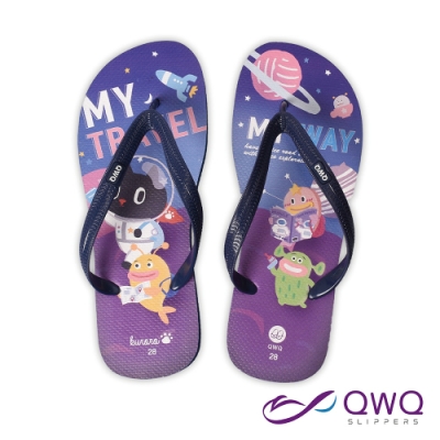 男款太空貓防滑夾腳拖鞋-不咬腳不破圖雨天超好穿-星際旅遊