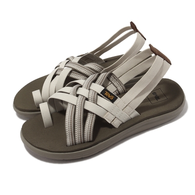 Teva 涼鞋 W Voya Strappy 女鞋 米 白 再生織帶 記憶鞋床 1099271ABRC