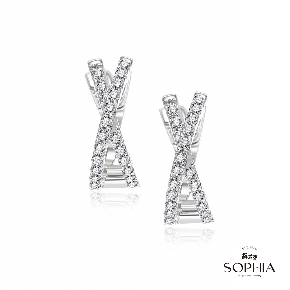 SOPHIA 蘇菲亞珠寶 - 安吉莉娜 18K金 鑽石耳環
