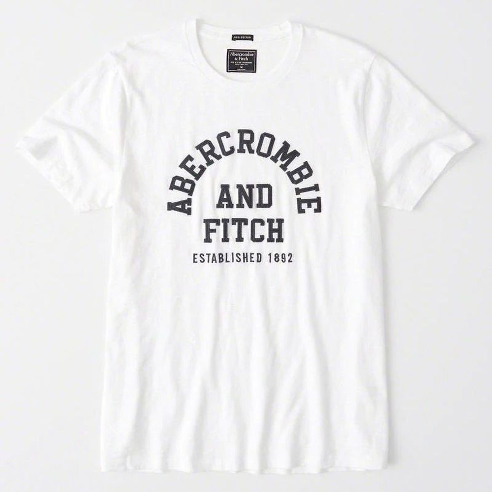 AF a&f Abercrombie & Fitch 短袖 T恤 白 0969
