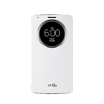 LG G3 D855 原廠視窗感應式皮套 白色/ 支援無線充電 (台灣公司貨)