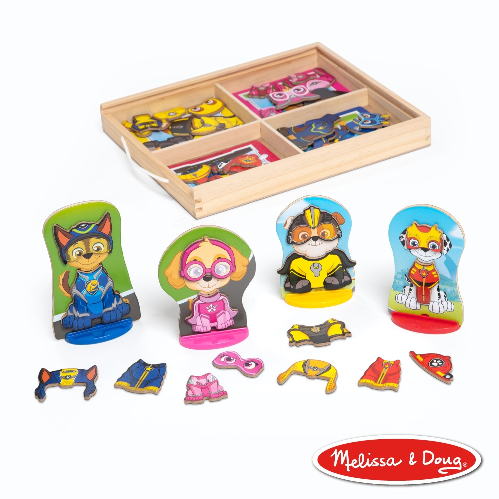 【Melissa & Doug 美國瑪莉莎】汪汪隊 磁力換裝提盒組