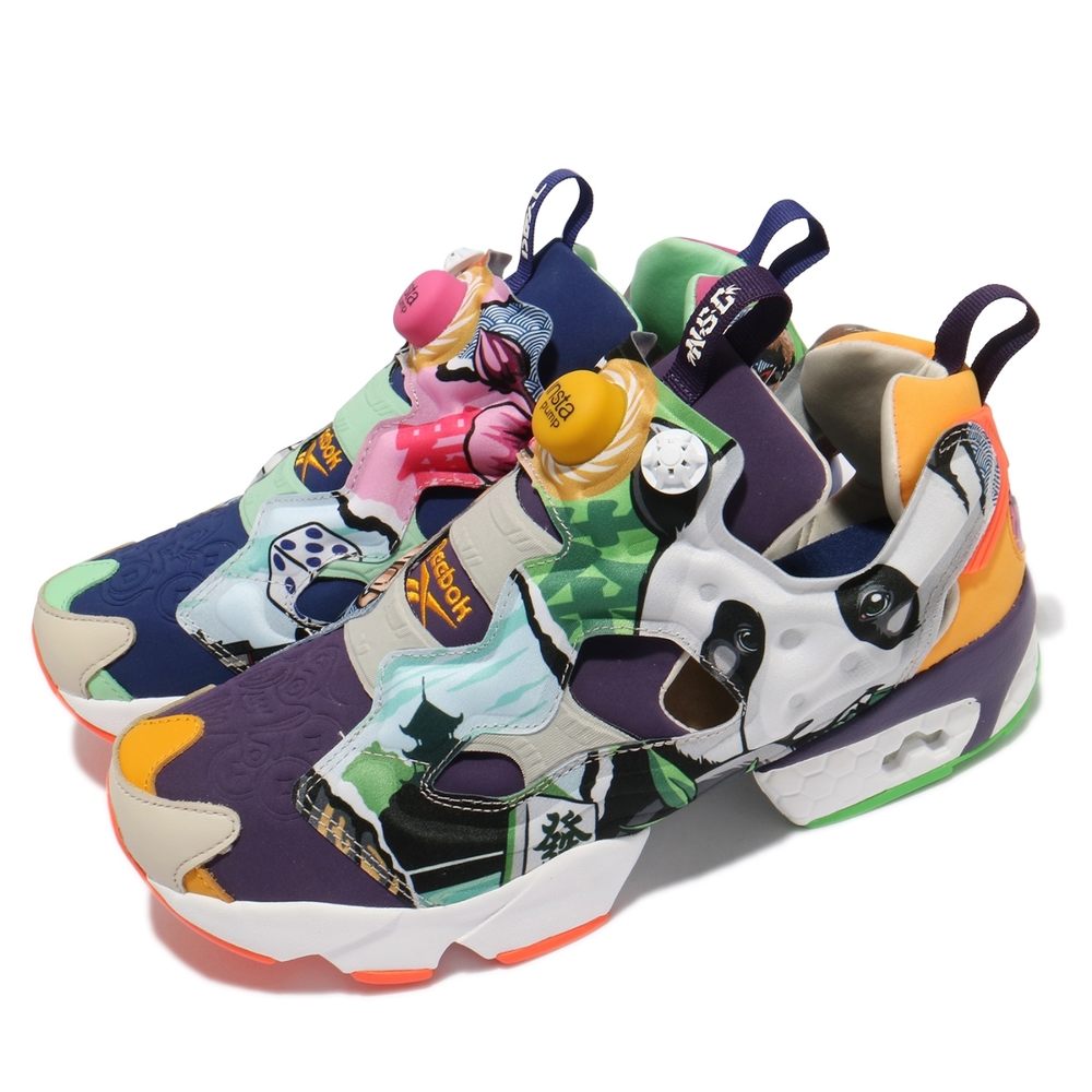 Reebok 休閒鞋 Instapump Fury OG 男女鞋 海外限定 避震 充氣科技 情侶穿搭 襪套 彩 黑 FY5993