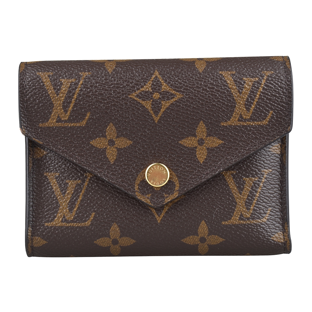 二手品 Louis Vuitton Victorine Monogram帆布三折短夾