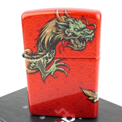 【ZIPPO】美系~Dragon Design-龍圖案-540融合工法打火機