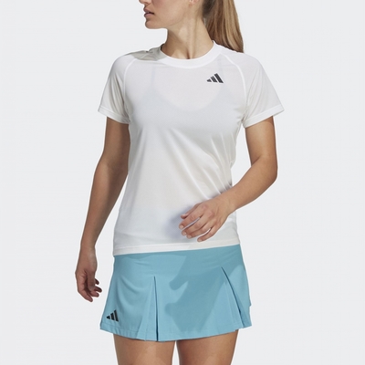 adidas 愛迪達 上衣 女款 短袖上衣 運動 亞規 CLUB TEE 白 HS1449