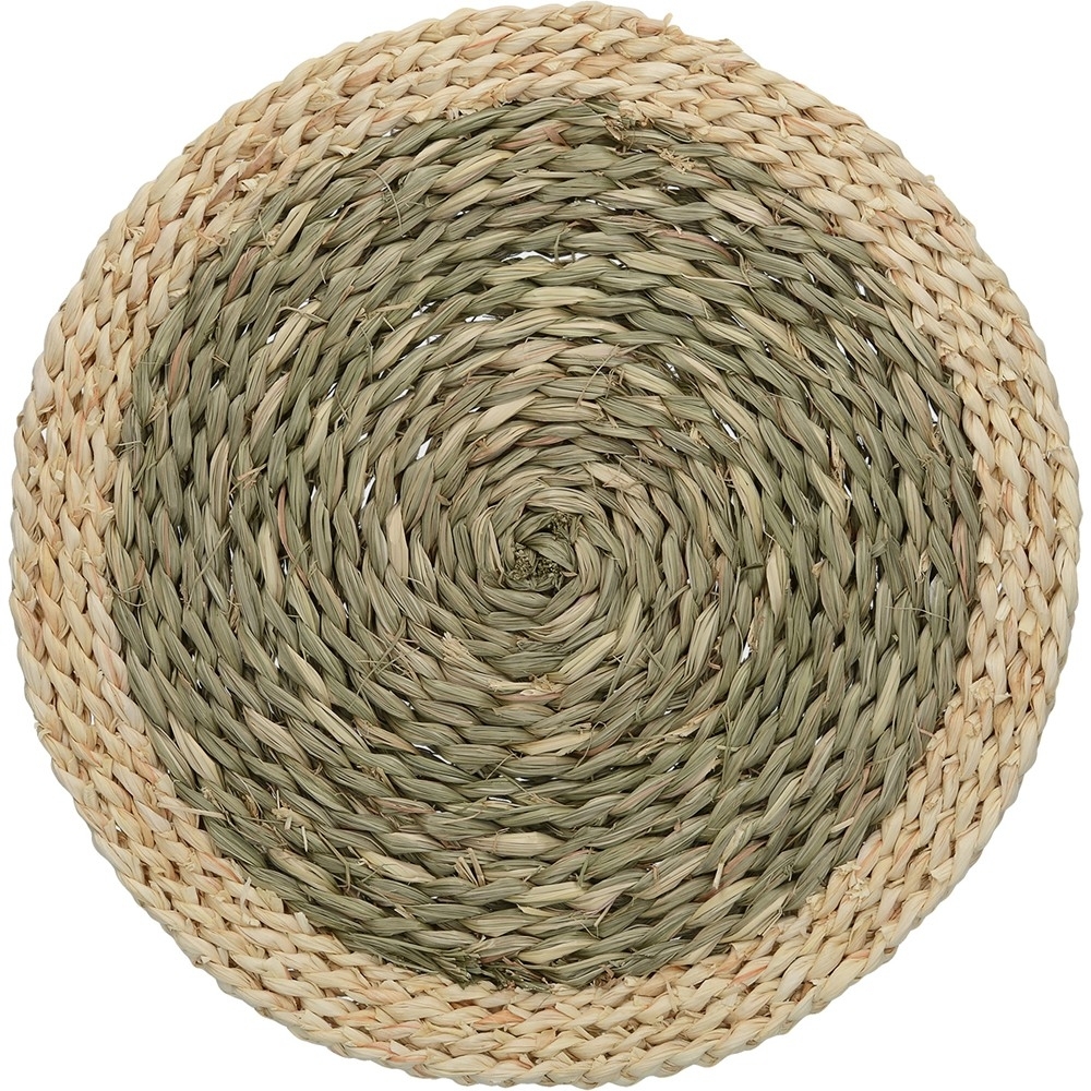 《CreativeTops》雙色天然編織餐墊2入(32cm)