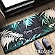 TROMSO 巴黎樂活短毛絨地墊(長+短套組)-M707黑葉時尚 product thumbnail 1