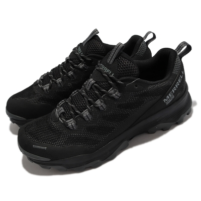 Merrell 戶外鞋 Speed Strike GTX 男鞋 防水 透氣 乾爽 彈性支撐 穩定 抓地 黑 灰 ML066851