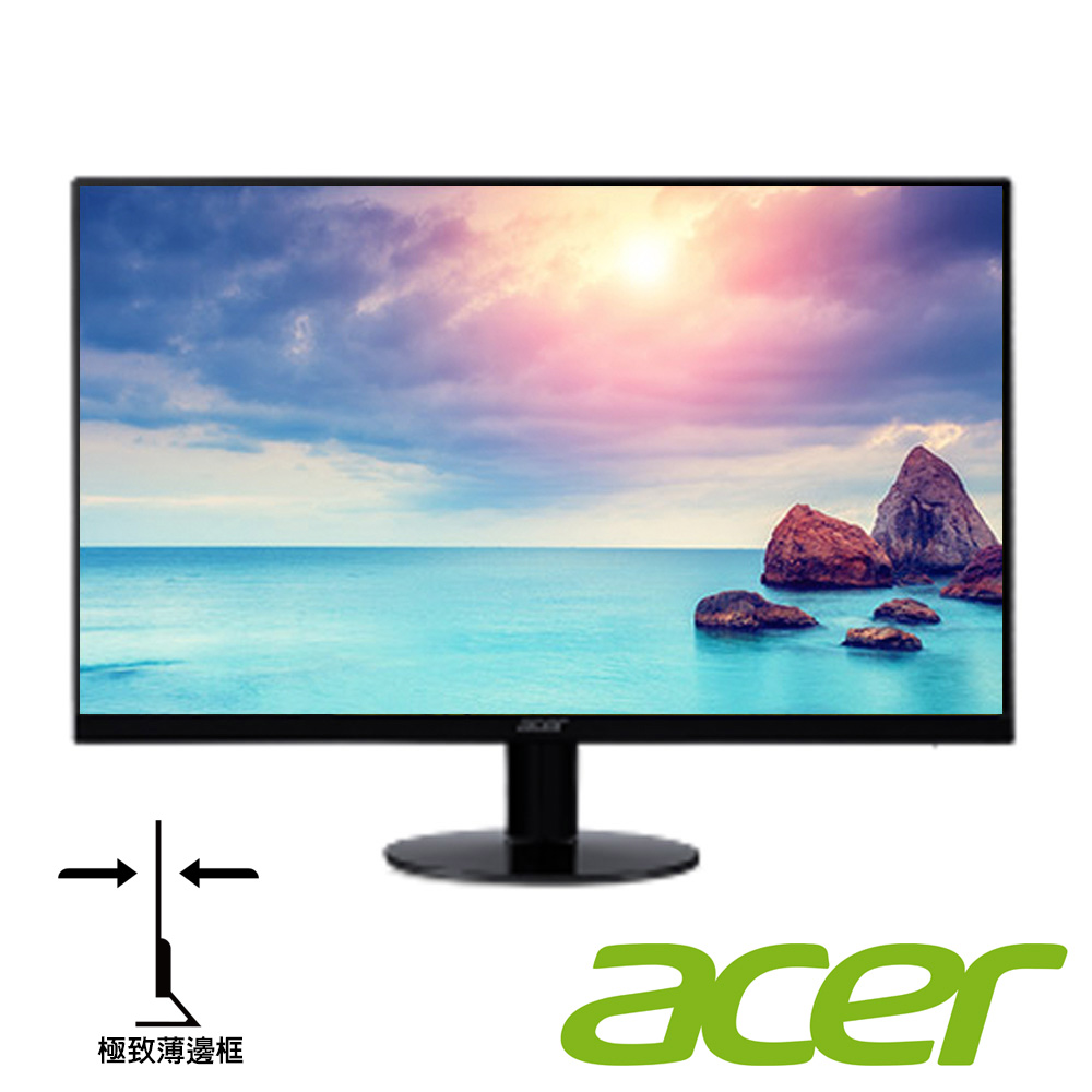 Acer SA220Q Abi 22型 IPS 薄邊框電腦螢幕