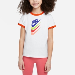 NIKE G NSW TEE SPORT DNA RINGER  短袖上衣 大童 -白-DQ4384100