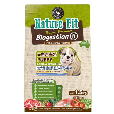 【NATURE FIT 吉夫特】幼犬聰明成長配方3KG(羊肉+糙米)