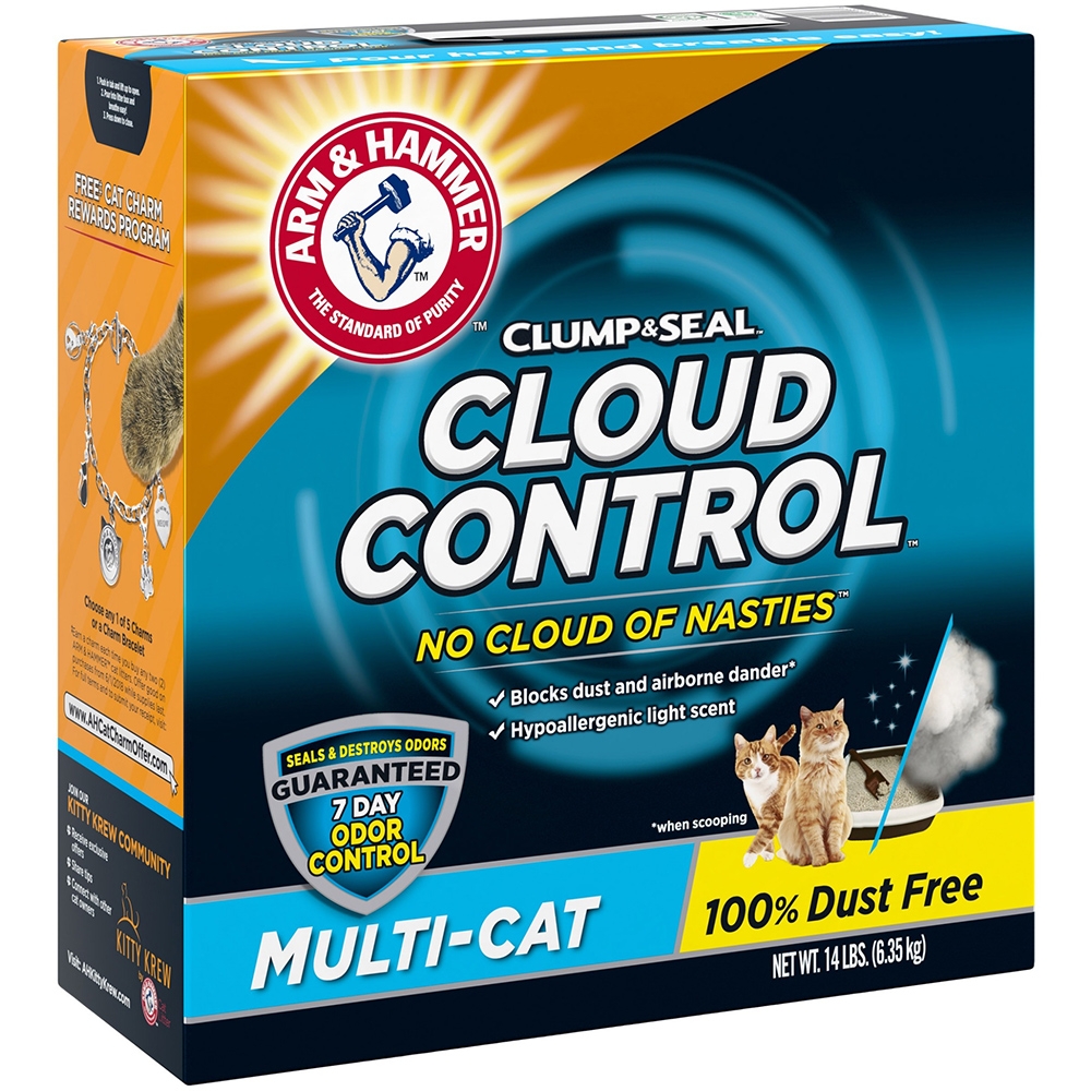 ARM&HAMMER 鐵鎚牌 貓砂 頂級低粉塵低過敏 19LB(8.62kg)2盒