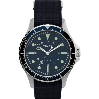 TIMEX 天美時 復刻系列 簡約手錶-藍 /41mm