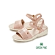 GREEN PINE牛皮輕量軟墊楔型涼拖鞋粉色(00324381) product thumbnail 1