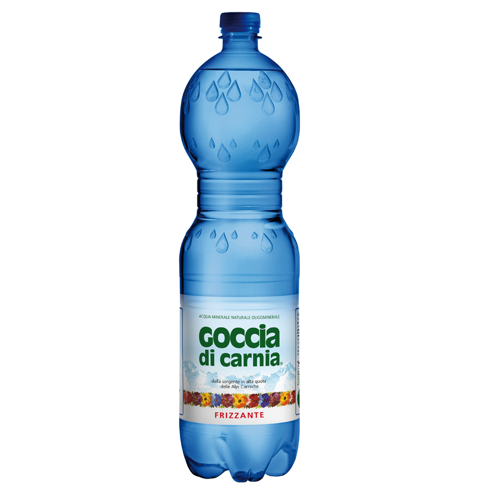 義大利Goccia di Carnia 高地卡尼天然氣泡礦泉水瓶裝(1500mlx12入)
