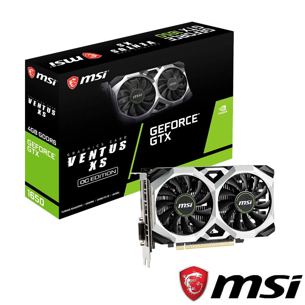 MSI微星 GeForce GTX1650 D6 VENTUS XS OC 顯示卡