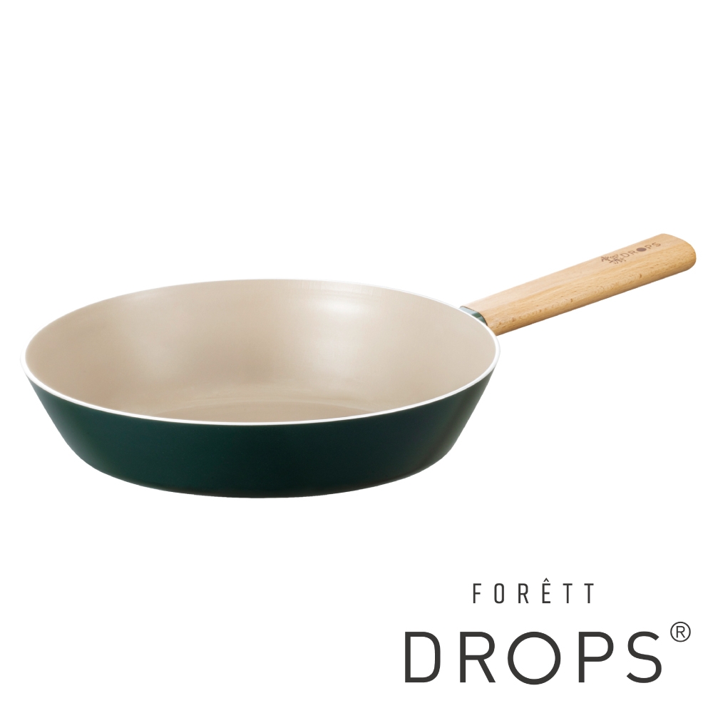 《韓國DROPS》FORETT森林系不沾平底鍋28cm(無蓋)