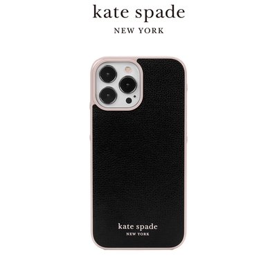 【kate spade】iPhone 14系列 精品手機殼 幻影黑