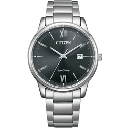 CITIZEN 星辰 光動能簡約手錶 送禮首選-銀x黑/40mm BM6978-77E