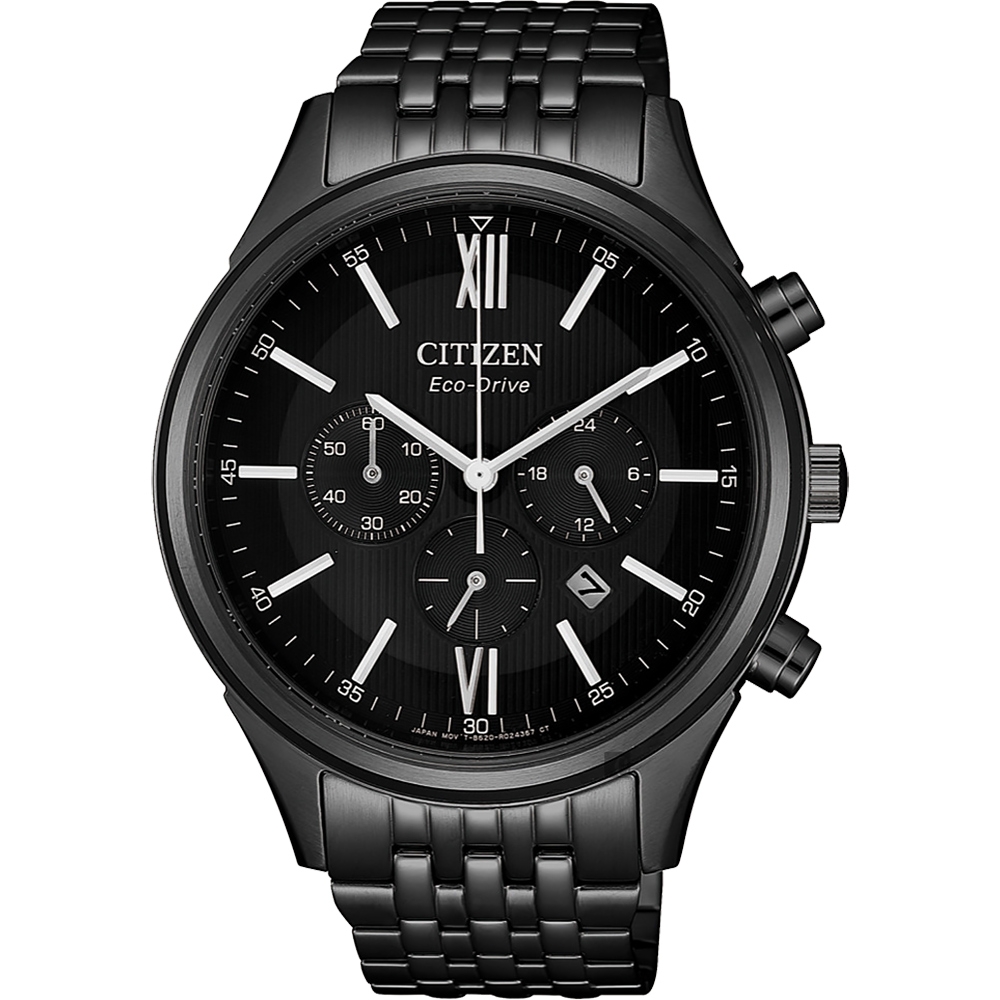 CITIZEN 星辰 亞洲限定光動能計時手錶-黑/42mm CA4415-81E